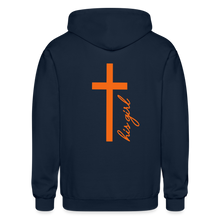 Load image into Gallery viewer, God&#39;s Girl -Gildan Heavy Blend Adult Zip Hoodie - navy