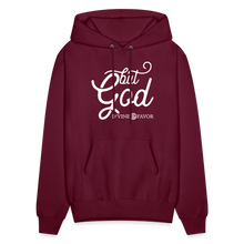 Load image into Gallery viewer, But God Unisex Hoodie - burgundy