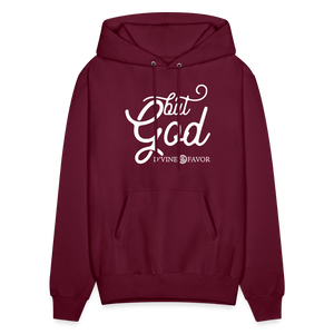 But God Unisex Hoodie - burgundy