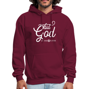 But God Unisex Hoodie - burgundy