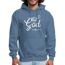 Load image into Gallery viewer, But God Unisex Hoodie - denim blue