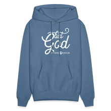 Load image into Gallery viewer, But God Unisex Hoodie - denim blue