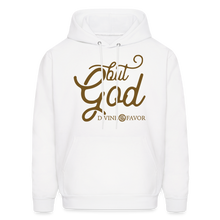 Load image into Gallery viewer, But God Sparkled Unisex Hoodie - white