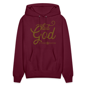 But God Sparkled Unisex Hoodie - burgundy