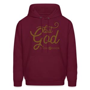 But God Sparkled Unisex Hoodie - burgundy