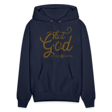 Load image into Gallery viewer, But God Sparkled Unisex Hoodie - navy