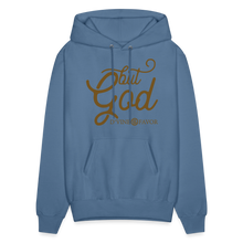 Load image into Gallery viewer, But God Sparkled Unisex Hoodie - denim blue