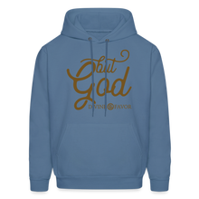 Load image into Gallery viewer, But God Sparkled Unisex Hoodie - denim blue