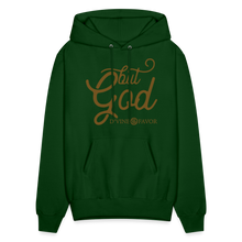 Load image into Gallery viewer, But God Sparkled Unisex Hoodie - forest green