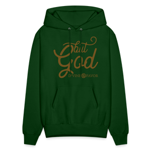 But God Sparkled Unisex Hoodie - forest green