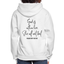 Load image into Gallery viewer, God is within Her - Women&#39;s Hoodie - white