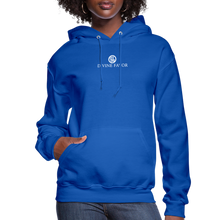 Load image into Gallery viewer, God is within Her - Women&#39;s Hoodie - royal blue