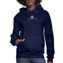 Load image into Gallery viewer, God is within Her - Women&#39;s Hoodie - navy