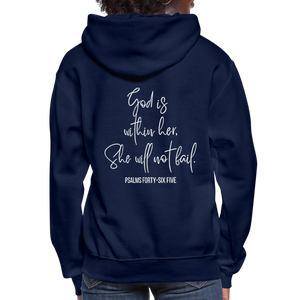 God is within Her - Women's Hoodie - navy