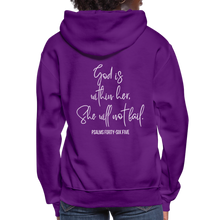 Load image into Gallery viewer, God is within Her - Women&#39;s Hoodie - purple