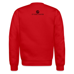 I Love My Church Crewneck Sweatshirt - red