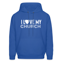 Load image into Gallery viewer, I Love My Church Men&#39;s Hoodie - royal blue