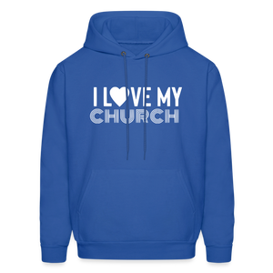 I Love My Church Men's Hoodie - royal blue