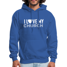 Load image into Gallery viewer, I Love My Church Men&#39;s Hoodie - royal blue