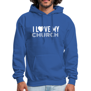 I Love My Church Men's Hoodie - royal blue