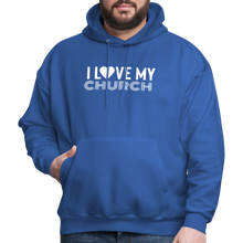 Load image into Gallery viewer, I Love My Church Men&#39;s Hoodie - royal blue