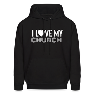 I Love My Church Men's Hoodie - black