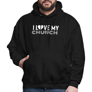 I Love My Church Men's Hoodie - black