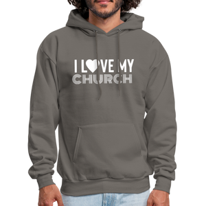 I Love My Church Men's Hoodie - asphalt gray