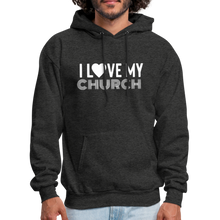 Load image into Gallery viewer, I Love My Church Men&#39;s Hoodie - charcoal grey