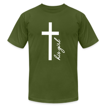 Load image into Gallery viewer, God&#39;s Girl Unisex Jersey T-Shirt by Bella + Canvas - olive