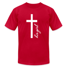 Load image into Gallery viewer, God&#39;s Girl Unisex Jersey T-Shirt by Bella + Canvas - red