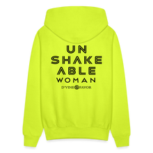 Load image into Gallery viewer, Unshakeable Woman - Unisex Hoodie - safety green