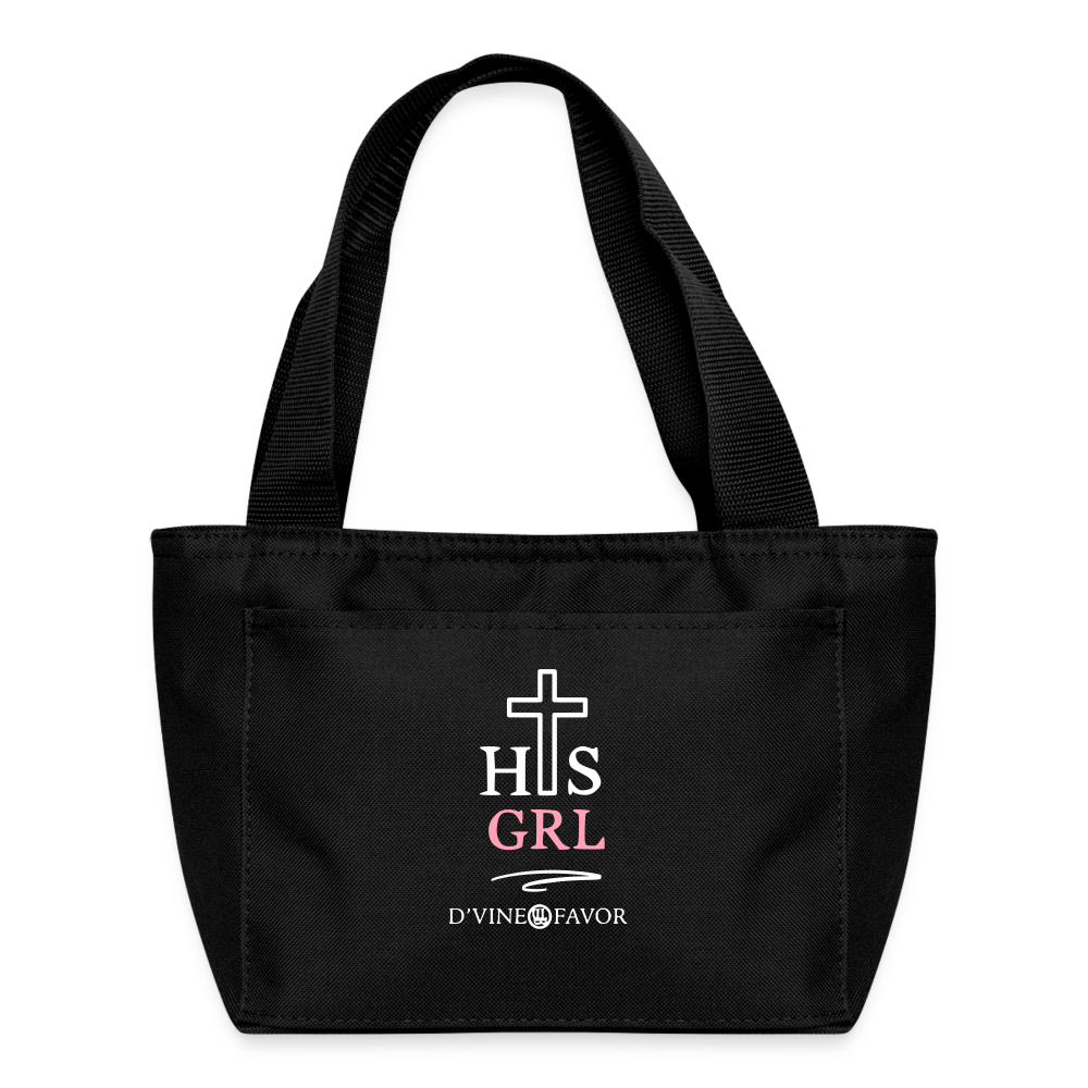 His Girl  Lunch Bag - black