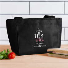 Load image into Gallery viewer, His Girl  Lunch Bag - black