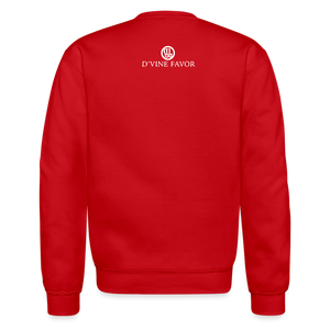 I Love My Church Crewneck Sweatshirt - red