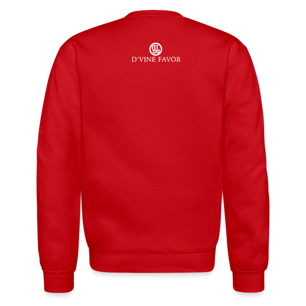 I Love My Church Crewneck Sweatshirt - red