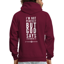 Load image into Gallery viewer, I&#39;m Not Perfect - Men&#39;s Hoodie - burgundy