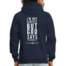 Load image into Gallery viewer, I&#39;m Not Perfect - Men&#39;s Hoodie - navy