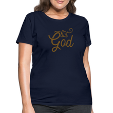 Load image into Gallery viewer, But God Women&#39;s T-Shirt - navy