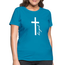 Load image into Gallery viewer, God&#39;s Girl Women&#39;s T-Shirt - turquoise