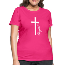 Load image into Gallery viewer, God&#39;s Girl Women&#39;s T-Shirt - fuchsia