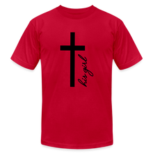 Load image into Gallery viewer, God&#39;s Girl Unisex Jersey T-Shirt by Bella + Canvas - red