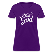 Load image into Gallery viewer, But God Women&#39;s T-Shirt - purple