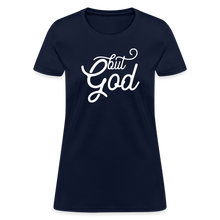 Load image into Gallery viewer, But God Women&#39;s T-Shirt - navy