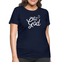 Load image into Gallery viewer, But God Women&#39;s T-Shirt - navy