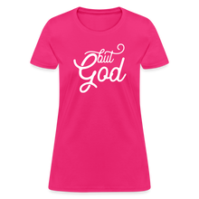 Load image into Gallery viewer, But God Women&#39;s T-Shirt - fuchsia