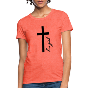 God's Girl Women's T-Shirt - heather coral