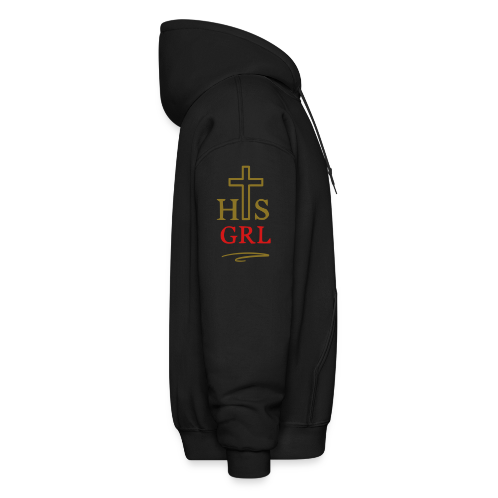 His Girl - Gildan Heavy Blend Adult Hoodie - black