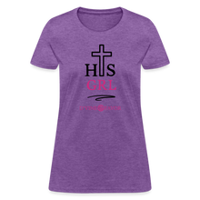 Load image into Gallery viewer, His Girl Women&#39;s T-Shirt - purple heather