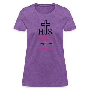 His Girl Women's T-Shirt - purple heather